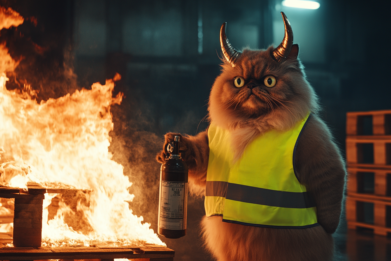 Incendie en entreprise